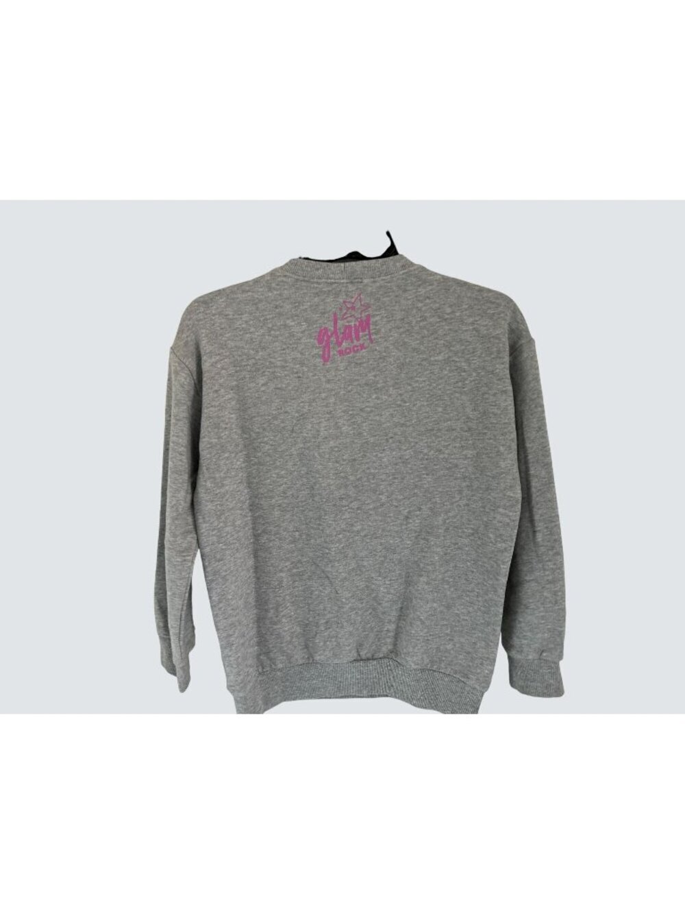 United Colors Of Benetton Gray Crewneck Sweatshirt With Glam Rock Back Graphic U